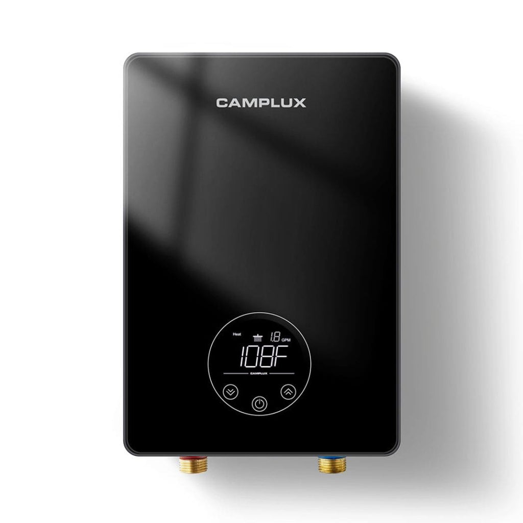 Camplux Tankless Hot Water Heater Electric Point of Use - Black