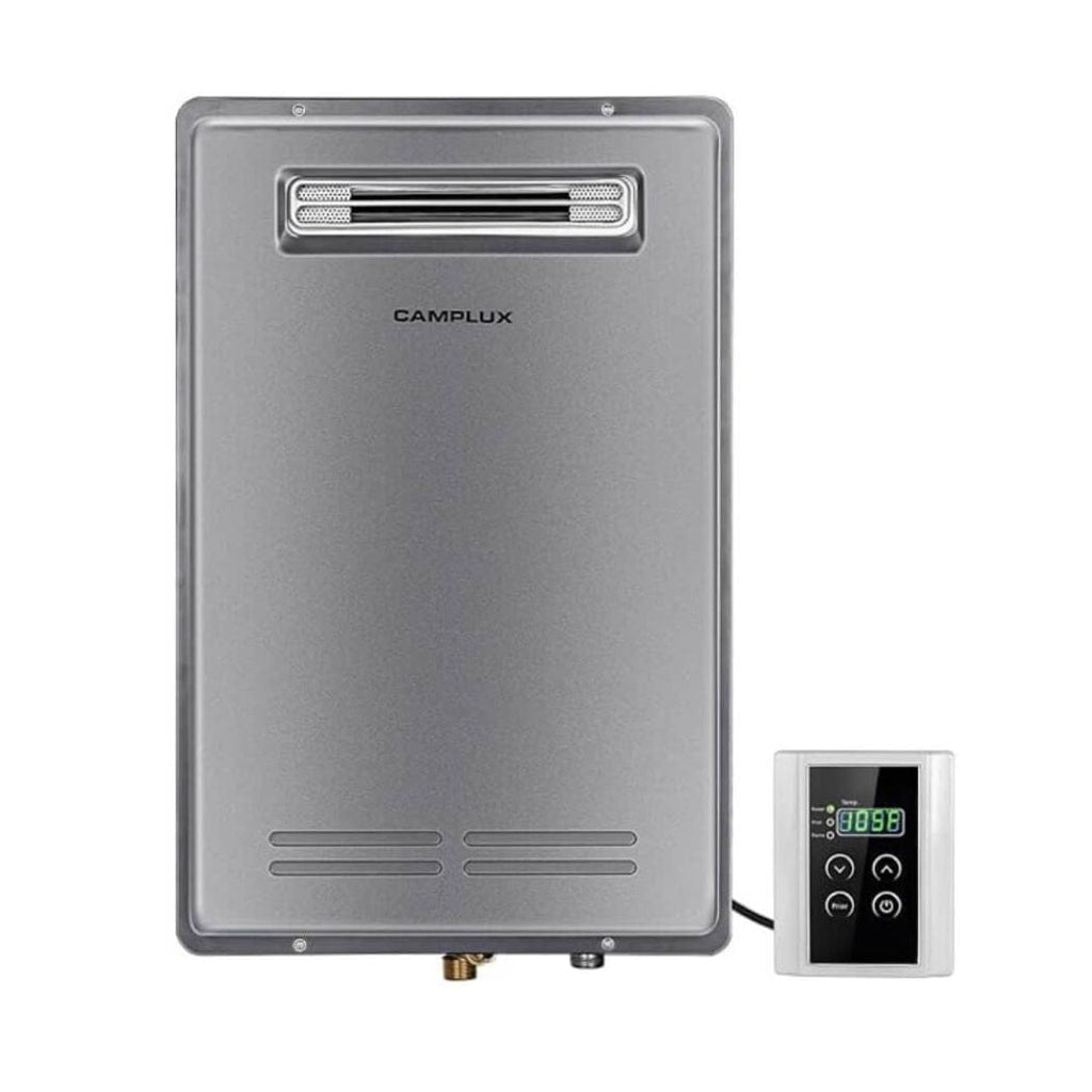 Camplux Whole Home Outdoor Tankless Hot Water Heater 5.28 GPM | Gray