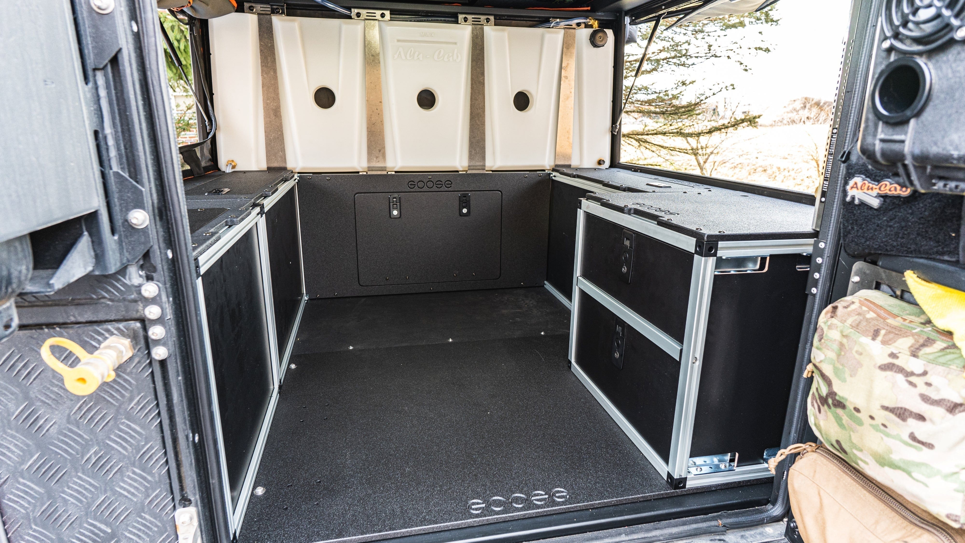 Goose Gear AluCab Canopy Camper V2 - Ford Ranger 2019-Present 4th Gen. - Rear Double Drawer Module