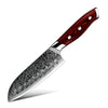 Edge VG10 Damascus Chef Knife Santoku Knife with Pakkawood Handle