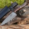HyperEdge Damascus Chef Knife with Pine Cone Handle & Sheath