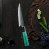 Kerie VG10 Chef Knife Damascus Petty Knife with Carbon Fiber & Aluminum Composite