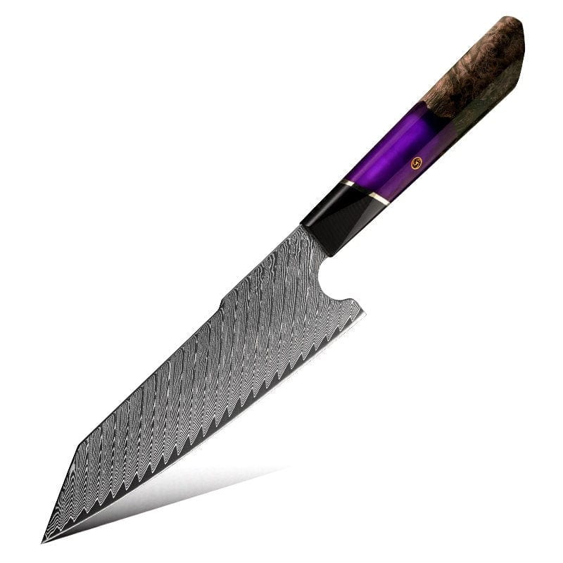 Kotetsu VG10 Chef Knife Damascus Kiritsuke Knife with Exotic Rosewood Handle