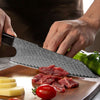 Elite Series VG10 Damascus Knife Set with Exotic Rose Wood Handle