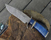 Envoy Damascus Bowie Knife with Micarta Handle