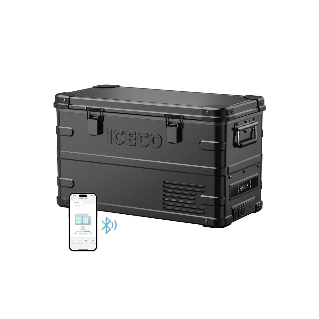 APL35 Dual Zone Aluminum Black Freezer | ICECO | 35 LT