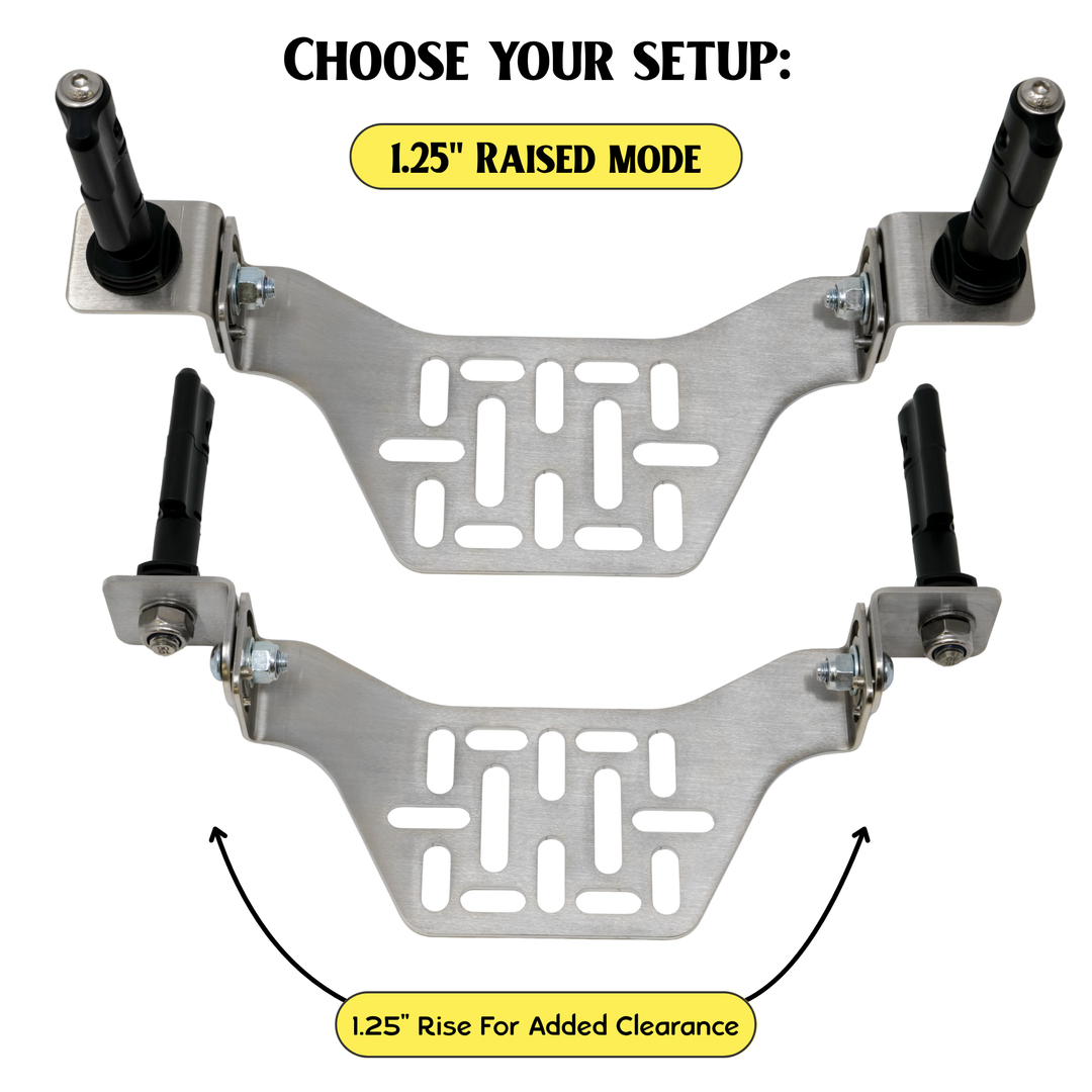 Overland Kitted Stealth Folding MAXTRAX® Roof Rack Mount