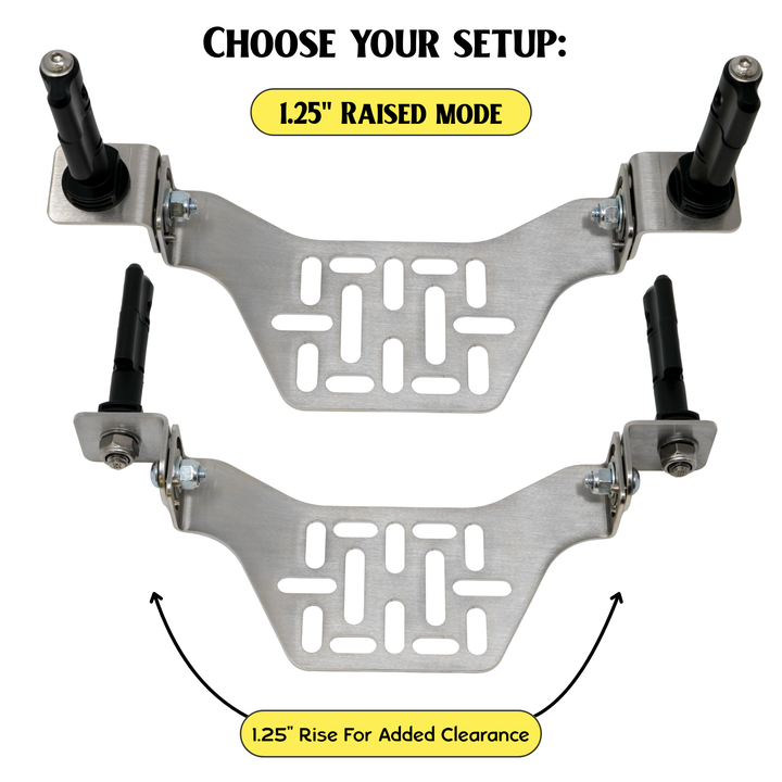 Overland Kitted Stealth Folding MAXTRAX® Roof Rack Mount