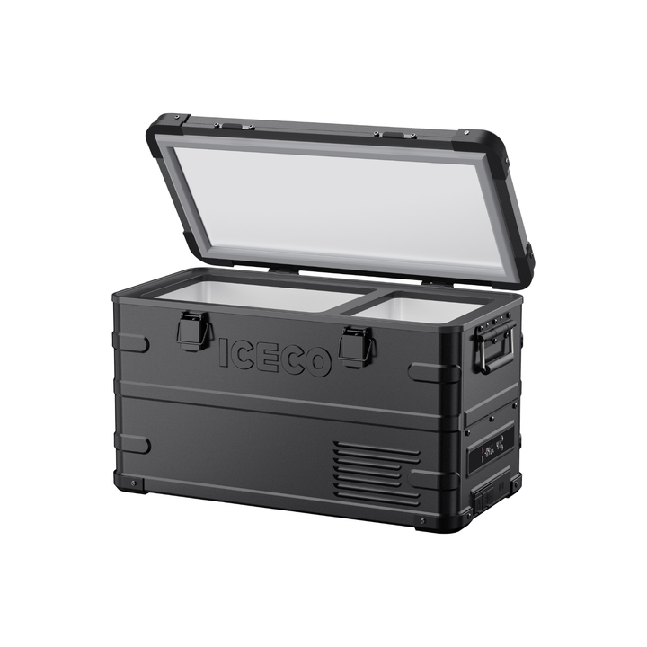 APL35 Dual Zone Aluminum Black Freezer | ICECO | 35L