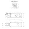 Shackle Block 2" Assembly - Blue