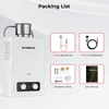 Camplux BD158C Tankless Propane Water Heater With Rain Cap