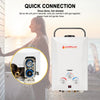 Camplux 8L Portable Gas Hot Water Heater w/ 4.3L Pump & Sink Sprayer & Shower Stand