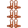 L-SHAPED ROOF LOCKS - JL/JT JEEP (Set of 6) ORANGE