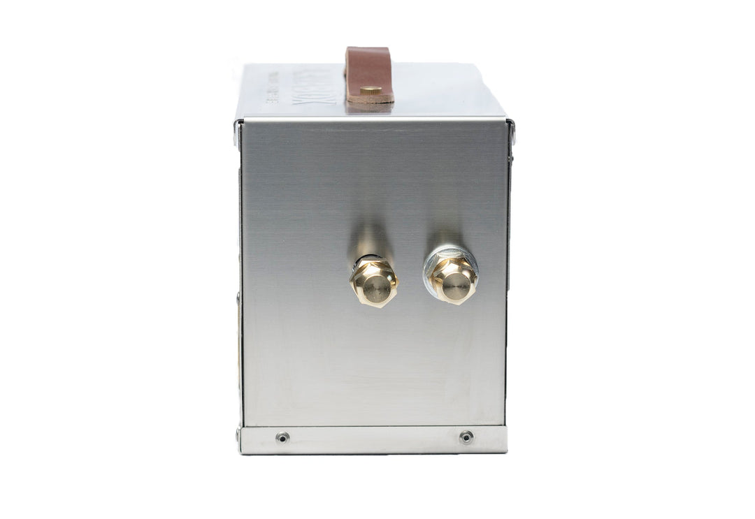 The Hekla: 304 Sexy Stainless Steel LavaBox with Dual-Burner