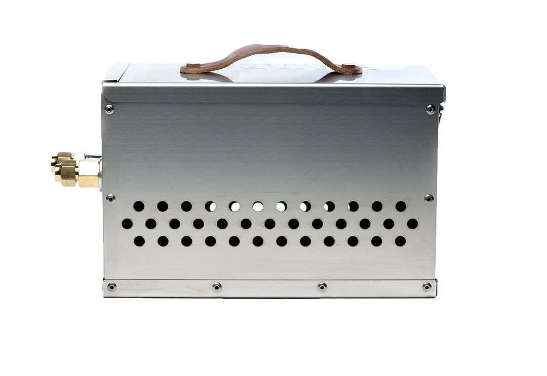 The Hekla: 304 Sexy Stainless Steel LavaBox with Dual-Burner