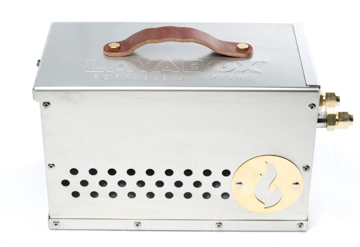 The Hekla: 304 Sexy Stainless Steel LavaBox with Dual-Burner
