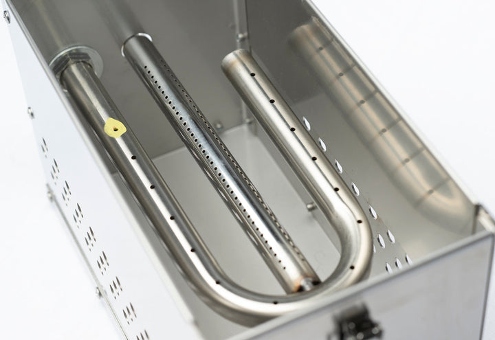 The Hekla: 304 Sexy Stainless Steel LavaBox with Dual-Burner