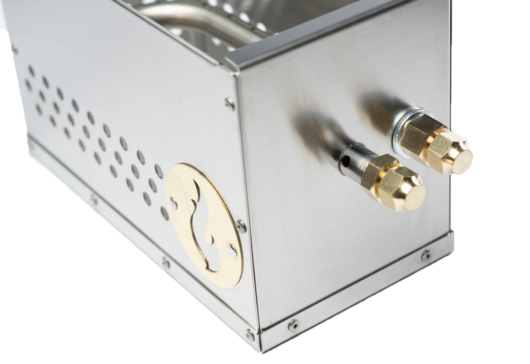 The Hekla: 304 Sexy Stainless Steel LavaBox with Dual-Burner