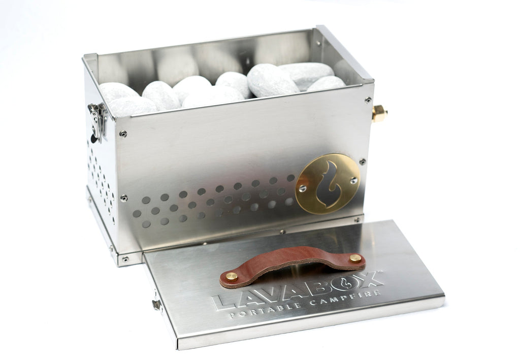 PRE-SALE ONLY! The Hekla: 304 Stainless Steel LavaBox with Dual-Burner