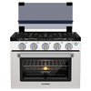 Camplux RV Stove Gas Range Oven w/ 3 Burners Cooktop 17 Inches CLASSIC