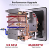 Camplux  Elite 65,000 BTU RV Tankless Water Heater 2.64 GPM-Black