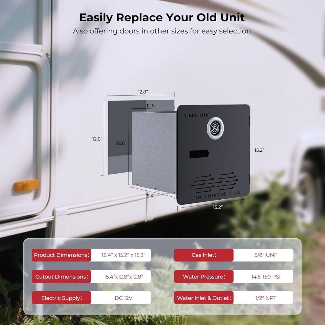 2.64GPM Tankless RV Hot Water Heater  Elite With Remote Control