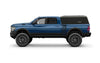 Blue pickup truck on a white background
