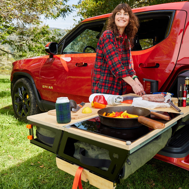 Rivian R1T - Gen 3 Overland Camp Kitchen with Gear Sled