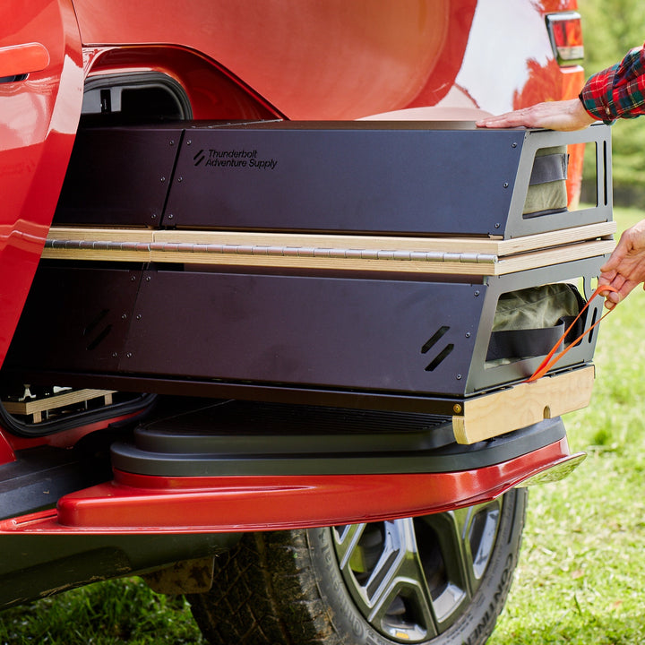 Rivian R1T - Gen 3 Overland Camp Kitchen with Gear Sled