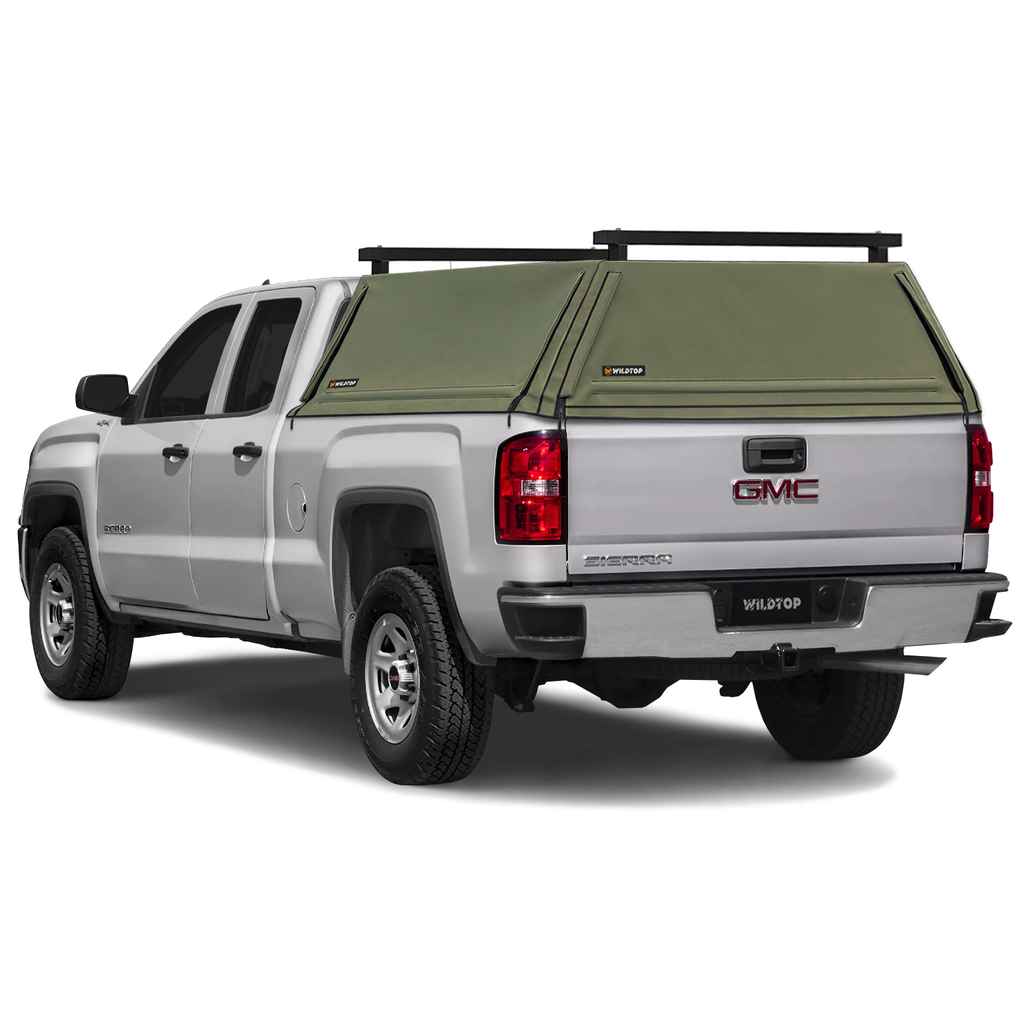WildTop Soft Truck Cap for GMC Sierra 1500 2014-2018 Short Bed (69.3 in)