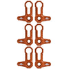 L-SHAPED ROOF LOCKS - JL/JT JEEP (Set of 6) ORANGE
