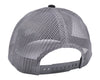 Low Pro Trucker Snap-Back Hat - Black/Grey with A6™ Embroidered Logo