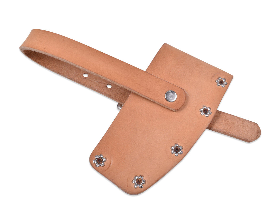 Natural Leather Mask, Riveted Design with Strap for Hatchets