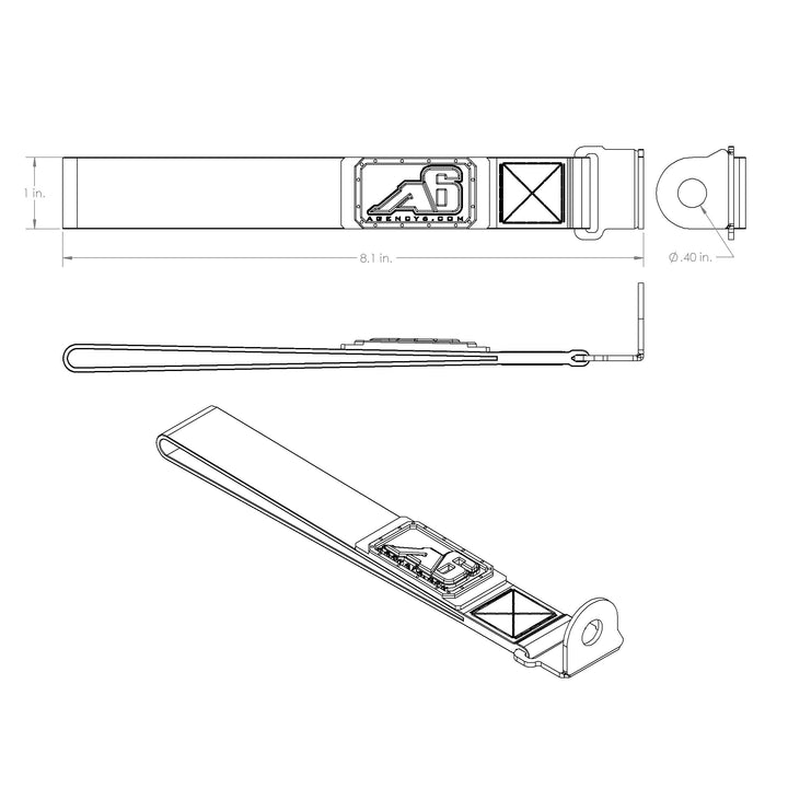 (5TH GEN) Toyota 4Runner Rear Lift Gate Hatch Pull Assist Strap