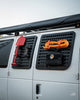 Ford E350 Passenger Side Window Molle GRIDS (Right Barn Door)