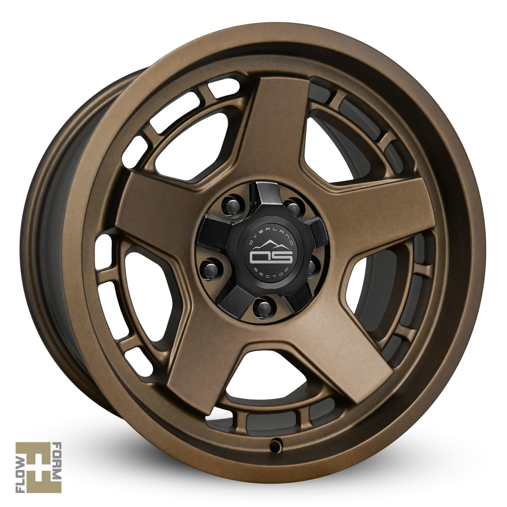 Overland Sector Atlas 17x9 +0 5x120/5x127mm 73.1mm Satin Textured Bronze