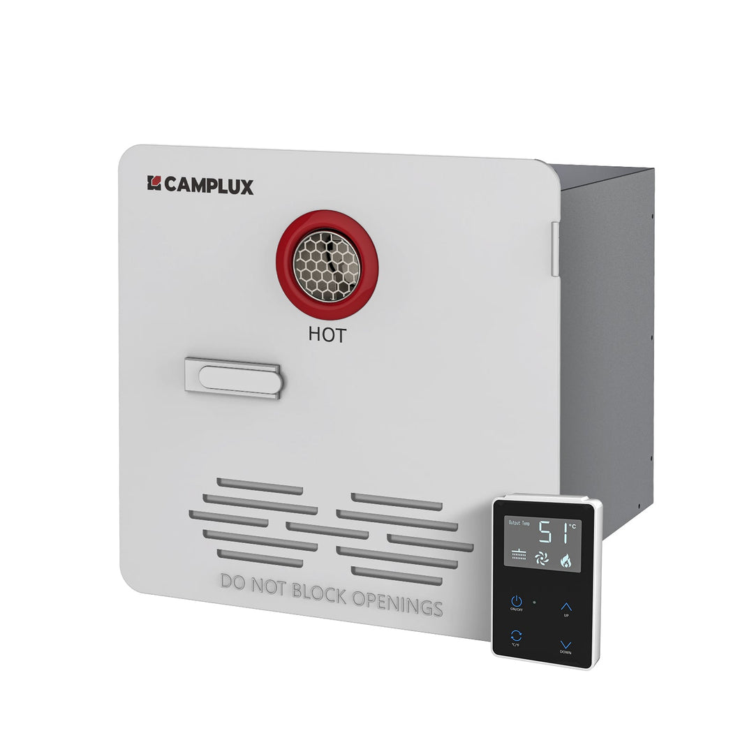 Camplux Classic 65,000 BTU RV Tankless Water Heater 2.64 GPM-White