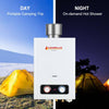 1.58 GPM Outdoor Propane Hot Water Heater with Rain Cap