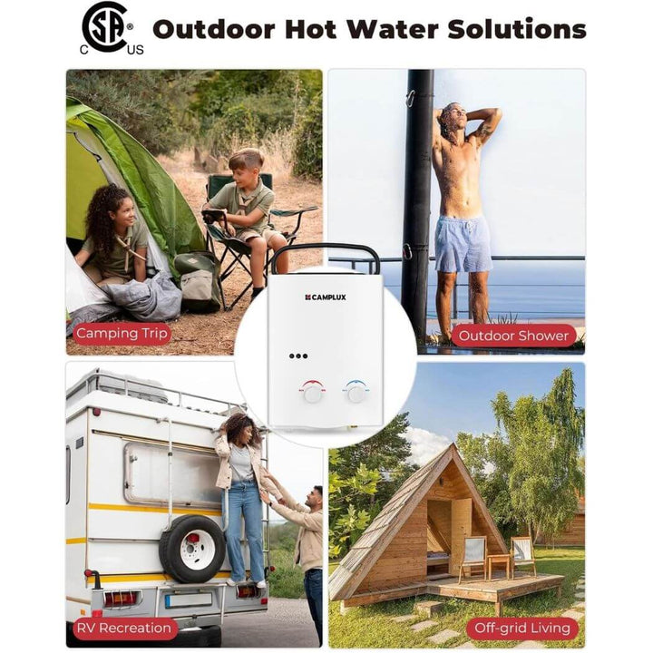 Camplux AY132 Portable Propane Water Heater