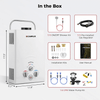 Camplux BW158P60 Camping Water Heater With Pump Kit
