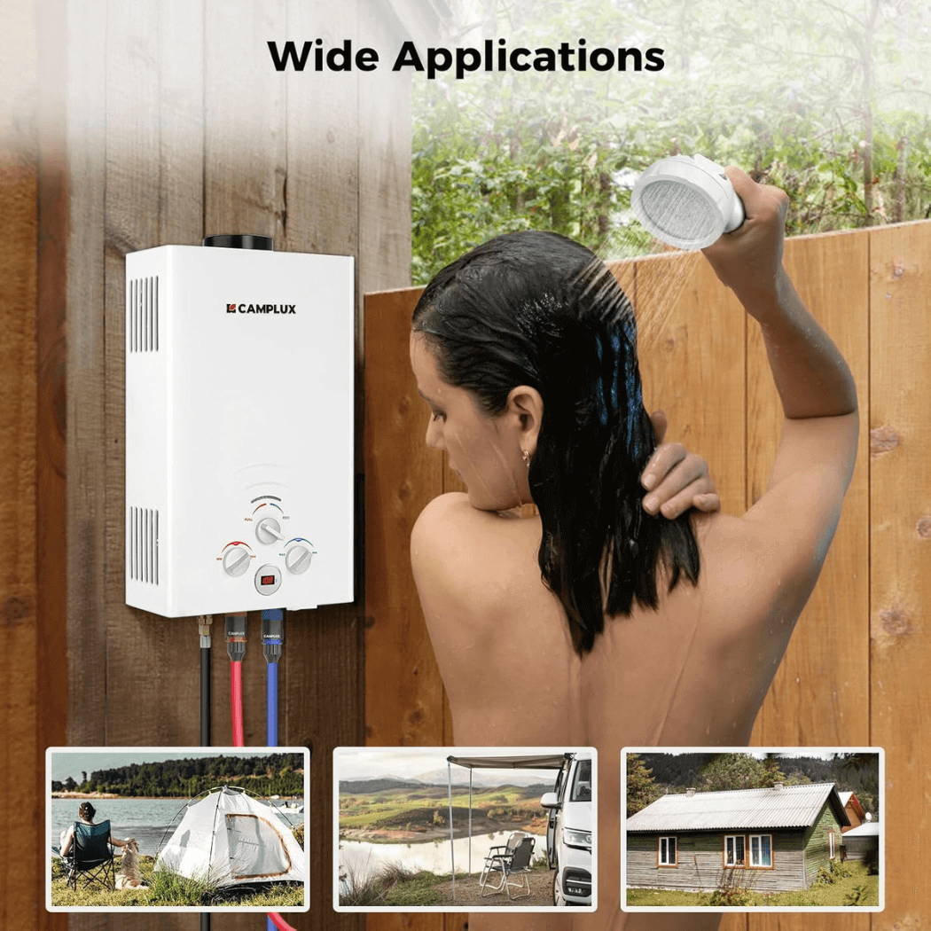 Camplux BW211 Camping Water Heater Propane