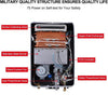 Camplux Whole Home Outdoor Tankless Hot Water Heater 5.28 GPM | Gray