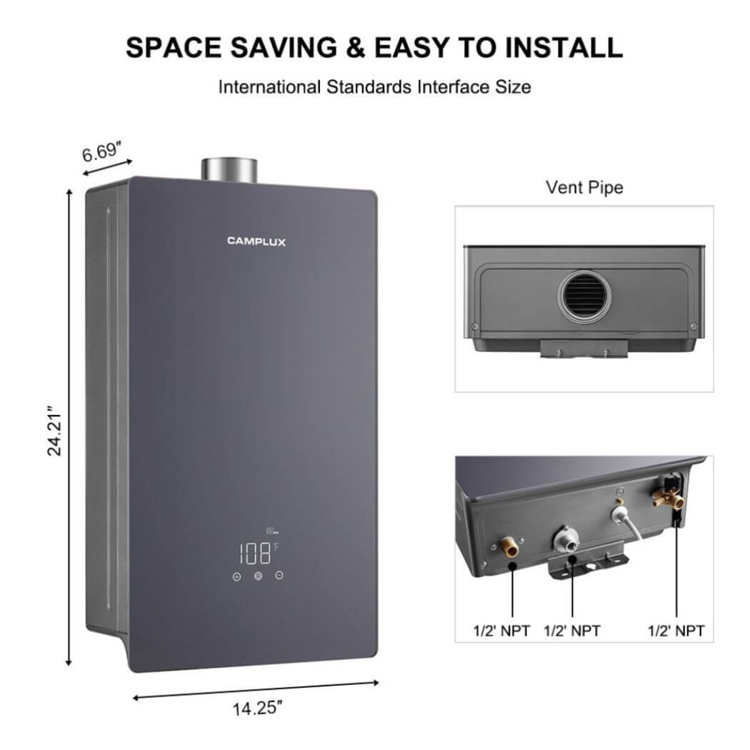 Camplux 4.22 GPM Indoor Tankless Hot Water Heater