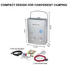 Camplux 5L 1.32 GPM Outdoor Portable Propane Tankless Water Heater - Silver