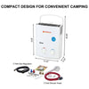 Camplux 5L 1.32 GPM Outdoor Portable Propane Tankless Water Heater - White