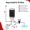 Camplux AY132BP43 Portable Propane Water Heater Pump Kit
