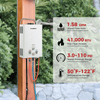 Camplux BW158 Camping Water Heater Propane