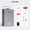 Camplux BW158G Camping Water Heater Propane