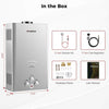 Camplux BW422G Camping Water Heater Propane