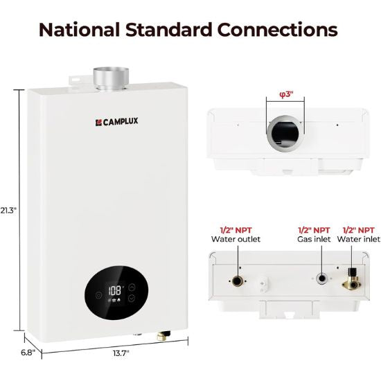 Camplux Climatech 3 Indoor Gas Tankless Water Heater 102,000 BTU